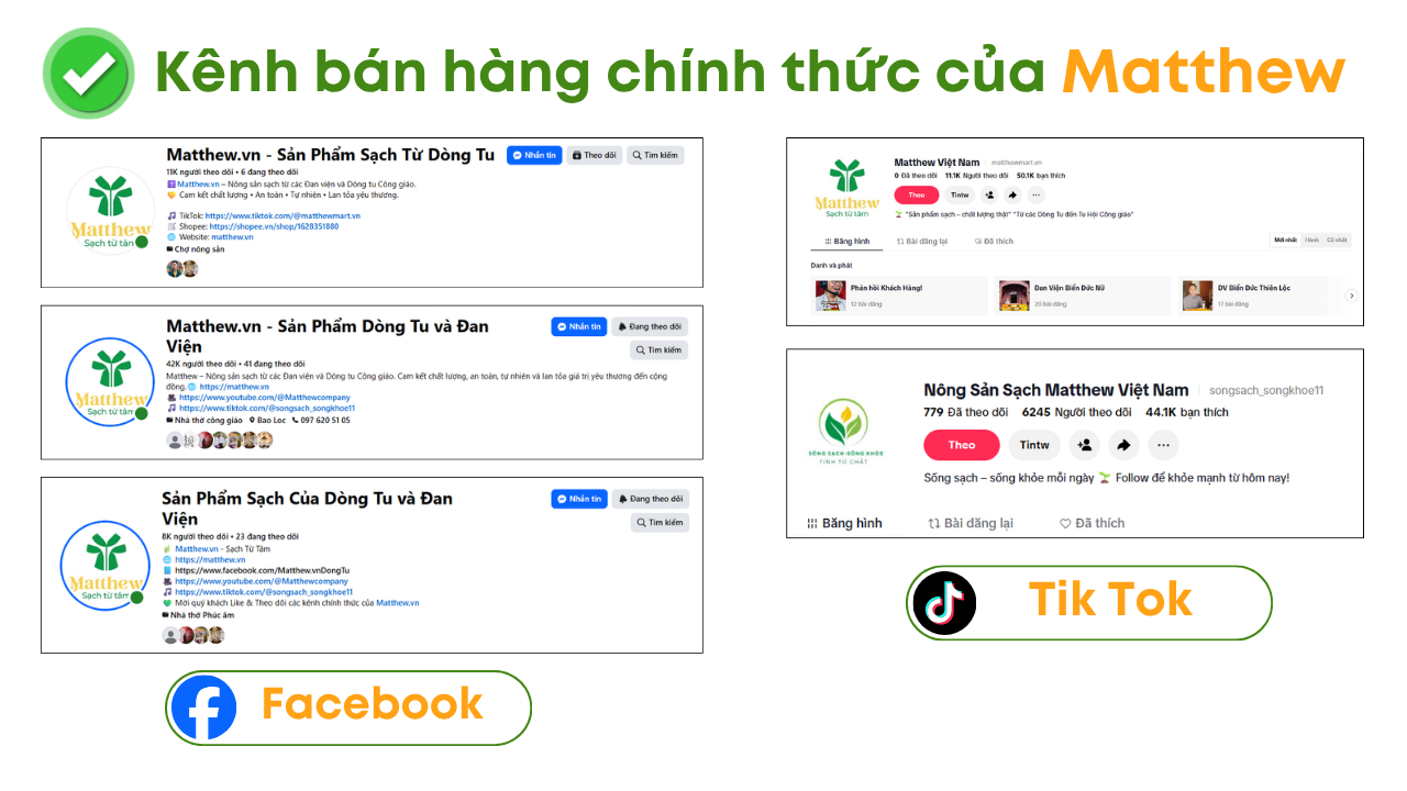 🚨 THÔNG BÁO KHẨN VỀ VIỆC GIẢ MẠO MATTHEW MART